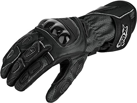 XLS Neu hochwertige Motorradhandschuhe Protektoren, schwarz, Leder, Gr. S bis 3XL (2XL)
