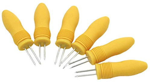 Chef Craft 21075 Select Soft Corn Holders, Plastic, Yellow