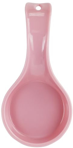 Reston Lloyd Kitchen Rest, Spaghetti Forks, & Spatulas Plastic Counter Stove Top Utensil Holder for Spoons, Ladle, Tong, Pink