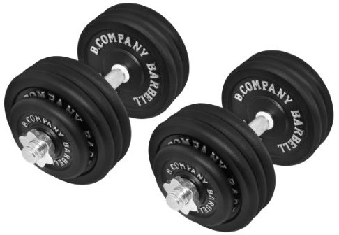 Guss Kurzhantel-Set 75Kg (2 x Kurzhantelstange 40cm, 4x2,5 und 12x5Kg Hantelscheiben) Hantelset Hanteln Gewichte