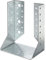 Alberts 837532 Soporte en U, Tipo B, paquete de artesano, Galvanizado Sendzimir, 120 x 160 mm, Juego de 20