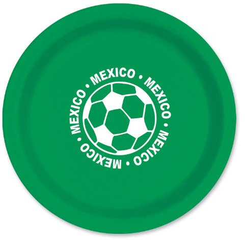 Beistle 8-Pack Plates, 9-Inch, Mexico