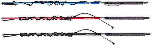 NETPROSHOP Teleskop Longiergerte Longierpeitsche aus Carbon Länge ohne Schlag ca 180 cm, Farbe:Blau