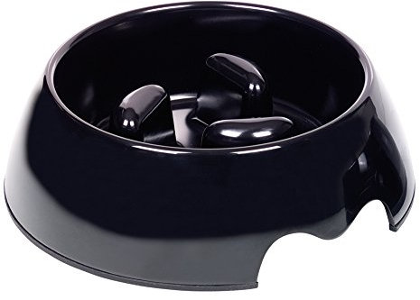 Nobby Anti-Schling Napf schwarz: Futternapf für Hunde, Small, 750 ml, L:22 x 7,5 cm