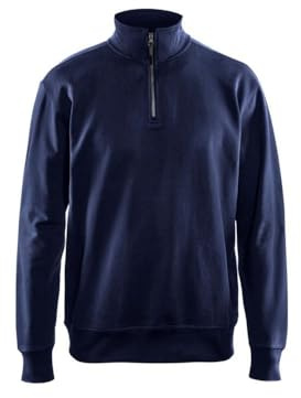 Blakläder 3369115810004XL storlek 4XL halvdragkedja tröja – vit XXL marinblå