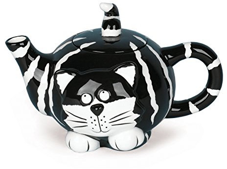 Tetera Chester el gato, perfecta para fiestas de té, comedor y decoración de cocina