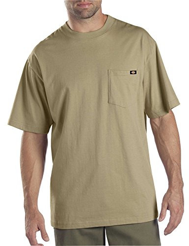 Dickies Men's 2-Pack Short-Sleeve Pocket T-Shirts, Desert Sand, 4X