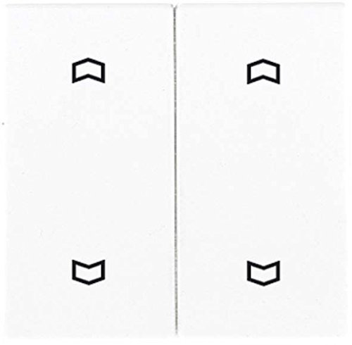 Jung knx - Tecla doble knx 2 fases fijación media blanco marfil