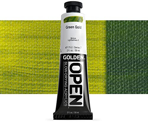 Golden OPEN Acrylfarben, 60 ml, 7170 Green Gold