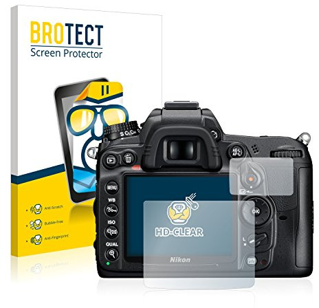 BROTECT Schutzfolie für Nikon D7000 | 2 Stück Transparenter Displayschutz Made in Germany Klare Displayschutz-Folie Clear Einfache Montage Case-Friendly