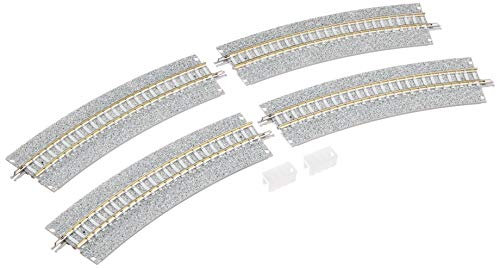 Tomytec 017820 4 Gleise, gebogen mit breiter Schotterbet, 45 Grad