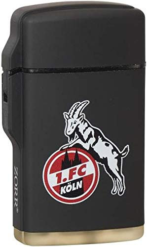 Feuerzeug Rubber Laser schwarz 1. FC KÖLN NEU