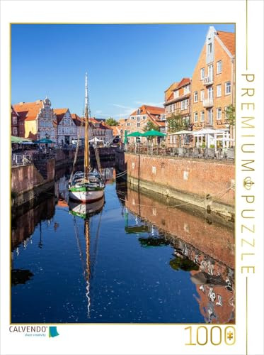 CALVENDO Puzzle EIN Motiv aus dem Kalender Hansestadt Stade - Historische Stadt an der Elbe | 1000 Teile Lege-Größe 48 x 64 cm Foto-Puzzle für glückliche Stunden