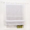 Voile Raffrollo transparent Uni Raffgardine mit Schlaufen BxH 100x140 Weiß