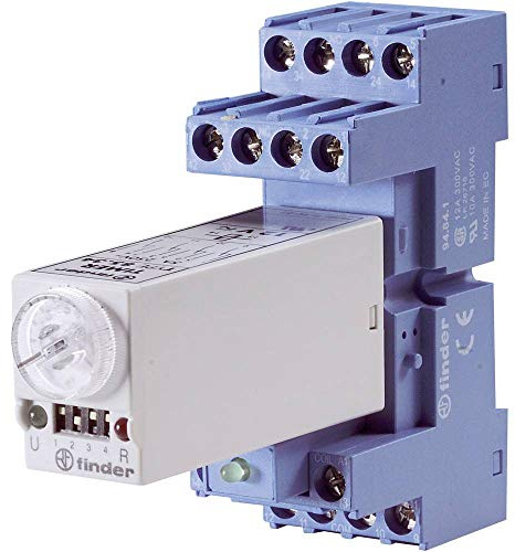 Zeitverzögerungsrelais 85.04.0.012 finder Multifunktion 12 V/DC, 12 V/AC, 1 Stück Zeitbereich: 0,05 s - 100 h, 4 Wechselrichter (RT)