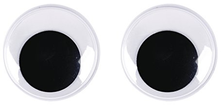 Rayher Plastik-Wackelaugen, ø 35 mm, SB-Btl. 8 Stück, 8917800