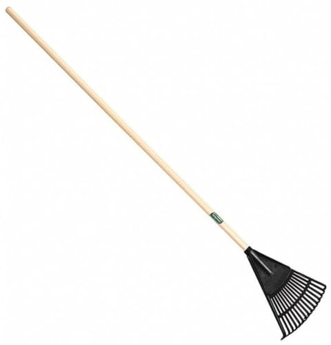 Union Tools Shrub Rake,15 Tines,Wood,8 in.W tines 64197GR - 1 Each