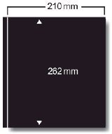 SAFE 5X Clipfix Einsteckblätter für Compact A4, 1 Klemmstreifen