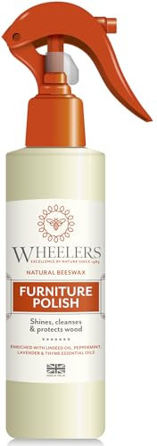 Wheelers Beeswax Furniture Polish Spray, 300ml | Cleanses, Nourishes & Protects | Pure Natural Beeswax | Furniture Excellence Since 1983