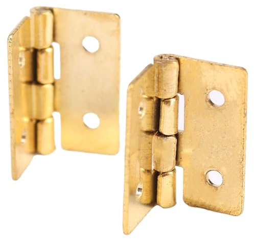 2 x Small Brass 13mm Hinges Ideal for a dollshouse or Jewellery Box.