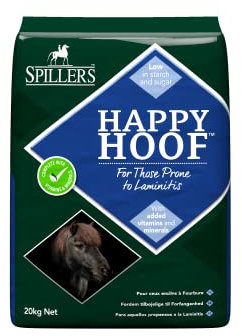 SPILLERS Happy Hoof Horse Feed 20kg - High Fibre Healthy Hoof Horse Feed and Chaff - Horse Food Pellets Suitable for Senior Horses and Ponies