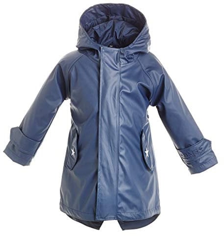 BMS Kinder Regenmantel - 100% wasserdicht - marine - 110