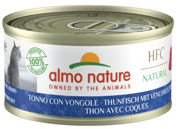 almo nature HFC Natural Katzenfutter nass - Thunfisch mit Venusmuscheln 24er Pack (24 x 70g)