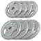 GORILLA SPORTS® Hantelscheiben - Einzeln/Set, 0,5kg, 1,25kg, 2kg, 2,5kg, 5kg, 10kg, 15kg, 20kg, 27,5kg, 30kg Gewichte, Tri-Grip, 30mm, Gusseisen, Silber/Schwarz - Gewichtsscheiben, Hanteln Set