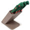 Sanelli 927604 Premana - Blocco obliquo professionale, 4 pezzi, colore: Marrone