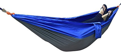 Yosoo Tragbaren Fallschirm Tuch Doppel Outdoor Hängematte Hängematten Reisen Camping Hängematte Hängenbett für Outdoor Camping Reise Wandern