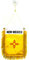 AZ FLAG - Wimpel New Mexico - 15x10 cm - Bundesstaat New Mexico Mini Flagge 10 x 15 Cm - Auto Pennant Spezielle Auto