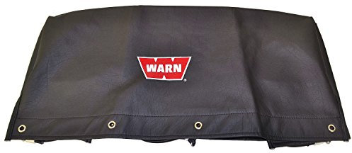 WARN 15639 Soft Winch Cover with Bungee Cord Fasteners for 16.5ti, M15000, and M12000 Winches, Black
