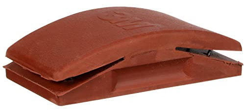 3M Bloque de Lijado 05519, 2-3/4 x 5 Pulgadas, Grado Profesional, Goma, para Masilla y Relleno, Rojo