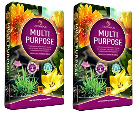 GROWMOOR 2x 20L Multipurpose Compost