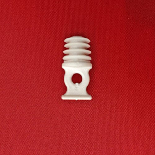 Easy-Shadow - 20 Stück Hochwertige Endstopfen / Verschlußstopfen für 9-10 mm Bohrlöcher Gardinen-Stopper Abschluss passend für Gardinenschienen Vorhangschienen Gardinenbretter Gardinen Laufschienen Deckenleiste - weiß
