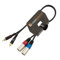2 x Male XLR to 2 x RCA Gold Phono Plug Twin Lead/Audio Signal Patch Cable 0.5m