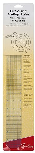 Sew Easy Sewing and Patchwork Ruler - Various Shapes and Sizes, Quilt and Sew: Circle and Scallop Ruler