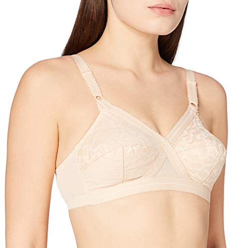 Playtex Soutien-Gorge Sans Armatures Cœur Croisé Classique Femme x1, Beige, 115E