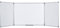 Bi-Office Maya Tableau blanc triptyque magnétique 1200 x 900 mm Blanc