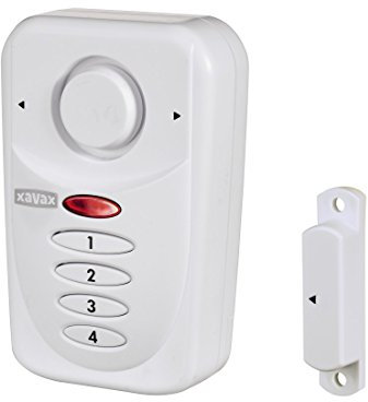 Xavax Alarmanlage für Fenster oder Tür, magnetischer Einbruchschutz mit PIN-Code