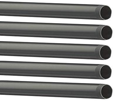 PVC Rohr Ø 50 mm B-Ware - Rohre 1 Meter, Verbinder, Winkel, Kniestück, Muffen, T-Stück, Kappen, Fittings (5er Pack)