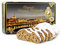 750 g handgemachter Original Dresdner Christstollen® in Aluminium-Geschenkdose Motiv Canaletto bei Nacht