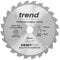 Trend Wood Mitre Saw Blade, 260mm Diameter, 30mm Bore, 24 Teeth, 2.5mm Kerf, -5° Hook, TCT, Coarse Finish, CSB/CC26024