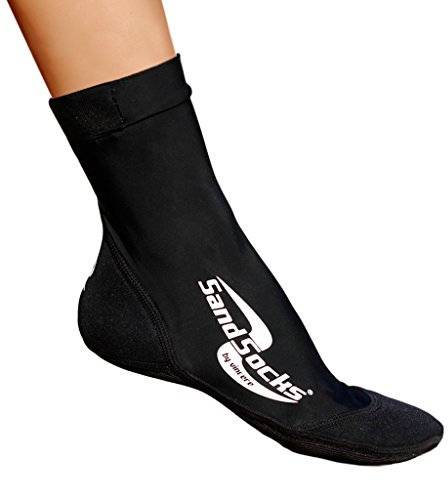 Vincere Sand Socks Beach Volleyball, Soccer, Snorkeling, Water Sports Black M