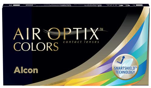 Alcon Air Optix Colors Green farbige Monatslinsen weich | 2 Stück | BC 8.6 mm | DIA 14.2 mm | -04.50 Dioptrien