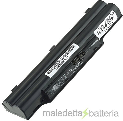 Batteria POTENZIATA 5200mAh 10,8V per portatile fujitsu-siemens LifeBook A530, LifeBook A531, LifeBook AH530, LifeBook AH531, LifeBook LH52/C, LifeBook LH520, LifeBook LH530, LifeBook PH521