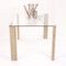 Homely | Mesa de Comedor ROSSET | Mesa Salón, Cocina, Oficina | Estilo Moderno | Diseño Sencillo, Actual y Elegante | Tapa Cristal Templado | Patas de MDF Laminadas Color Madera | 140x90 cm