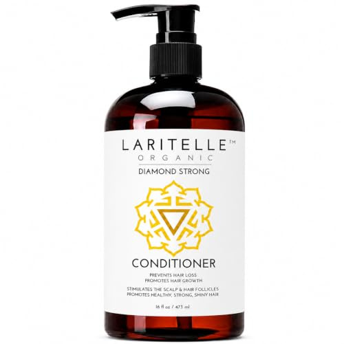 Laritelle Organic Conditioner 16 oz | Hair Loss Prevention, Anti-Breakage, Split Ends Treatment | Leave-in, Wash-out or Deep Conditioner | NO Sulfates, Gluten, Alcohol, Parabens, Phthalates