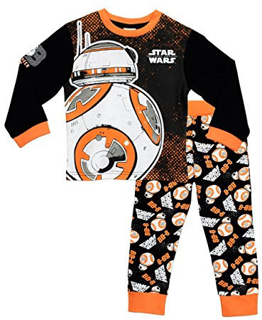 Star Wars Schlafanzug | BB8 Pyjama Jungen | Langarm Schlafanzüge für Kinder | Baumwolle Pyjama Junge Mehrfarbig 158
