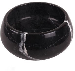 Saladier décoratif très élégant en marbre massif Noir 28 cm
